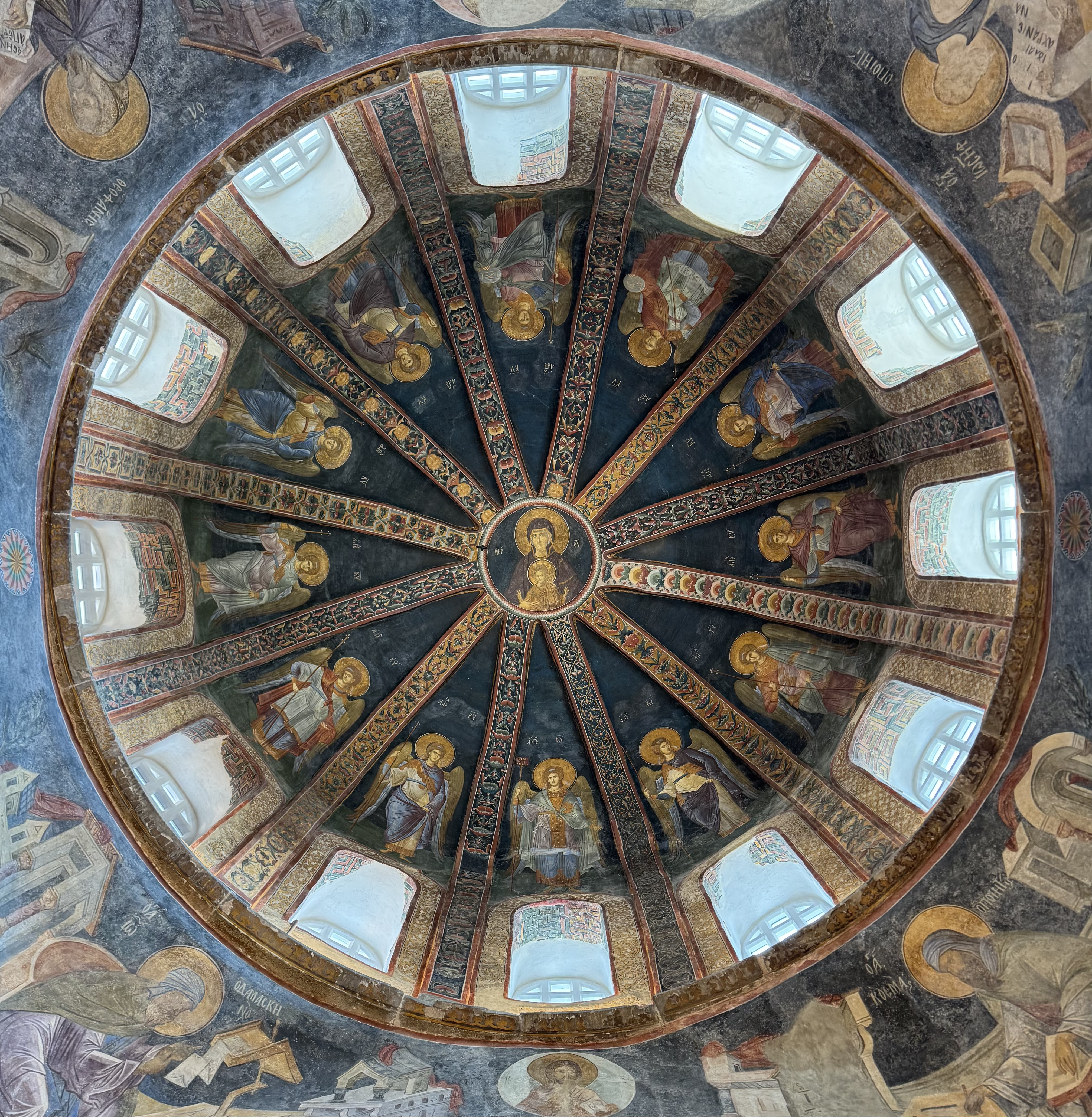 Kariye Camii kubbesindeki önemli figürler